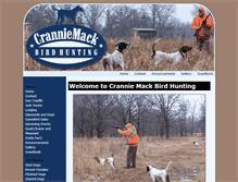 Tablet Screenshot of cranniemackbirdhunting.com